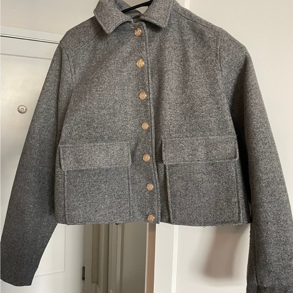 Zara Jackets & Coats Zara Jacket With Lapel Colt And Long Sleeve